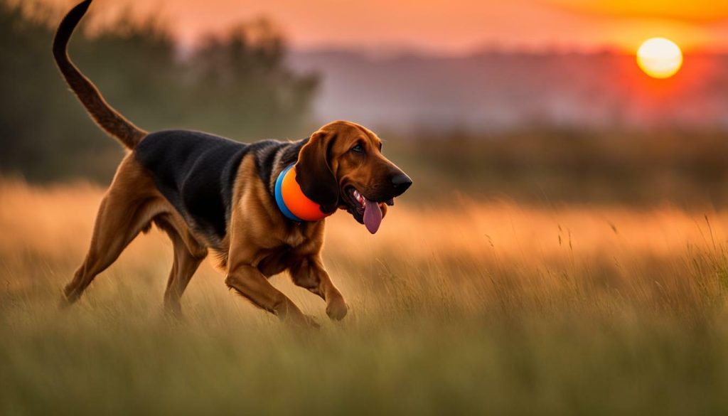 Advanced bloodhound dog training