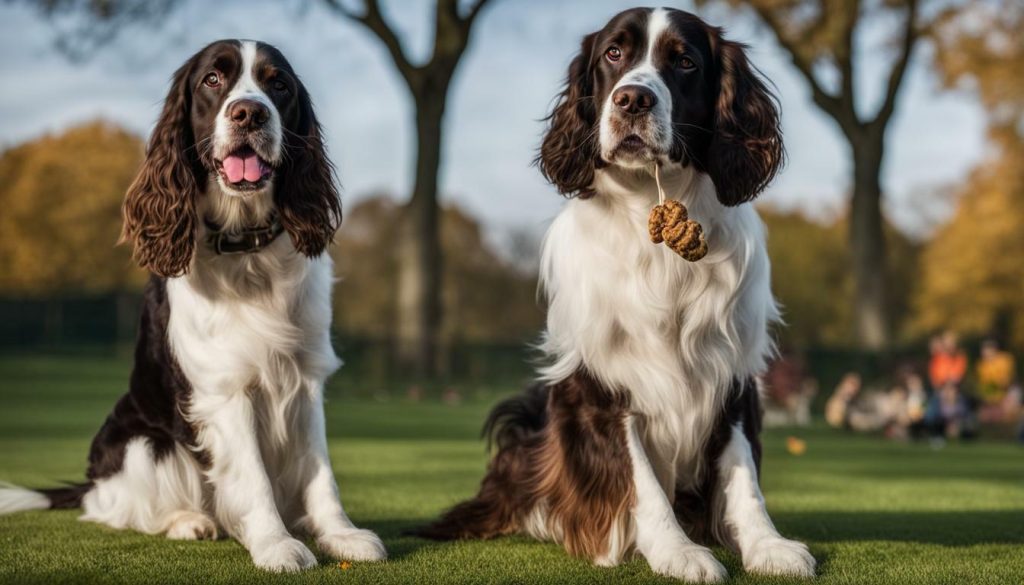 Basic obedience training for English Springer Spaniels