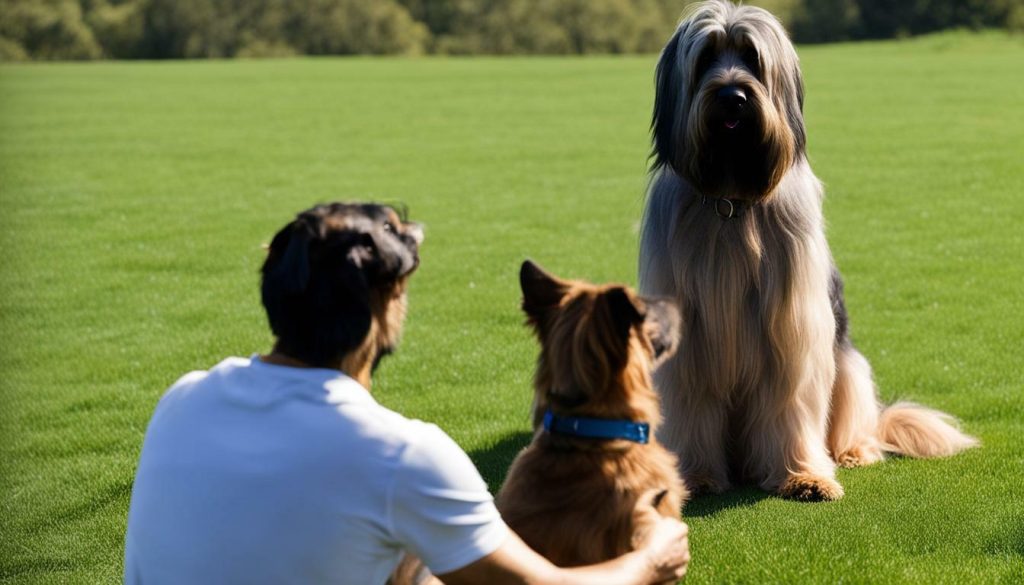 Briard dog obedience training