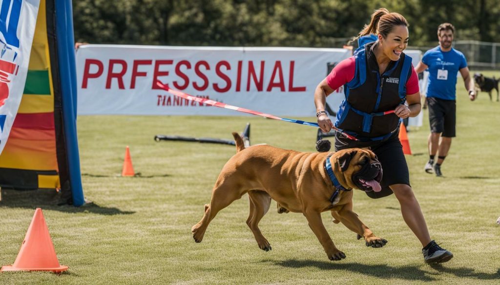 Professional Bull Mastiff Dog training